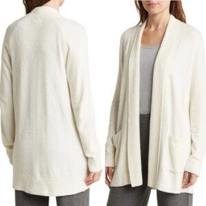 Barefoot Dreams CozyChic Lite Saddle Sleeve Cardigan Sweater